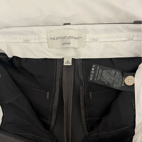ARITZIA Wilfred Peppercorn Grey Effortless Pants Size 00 Regular Length - Picture 8 of 10